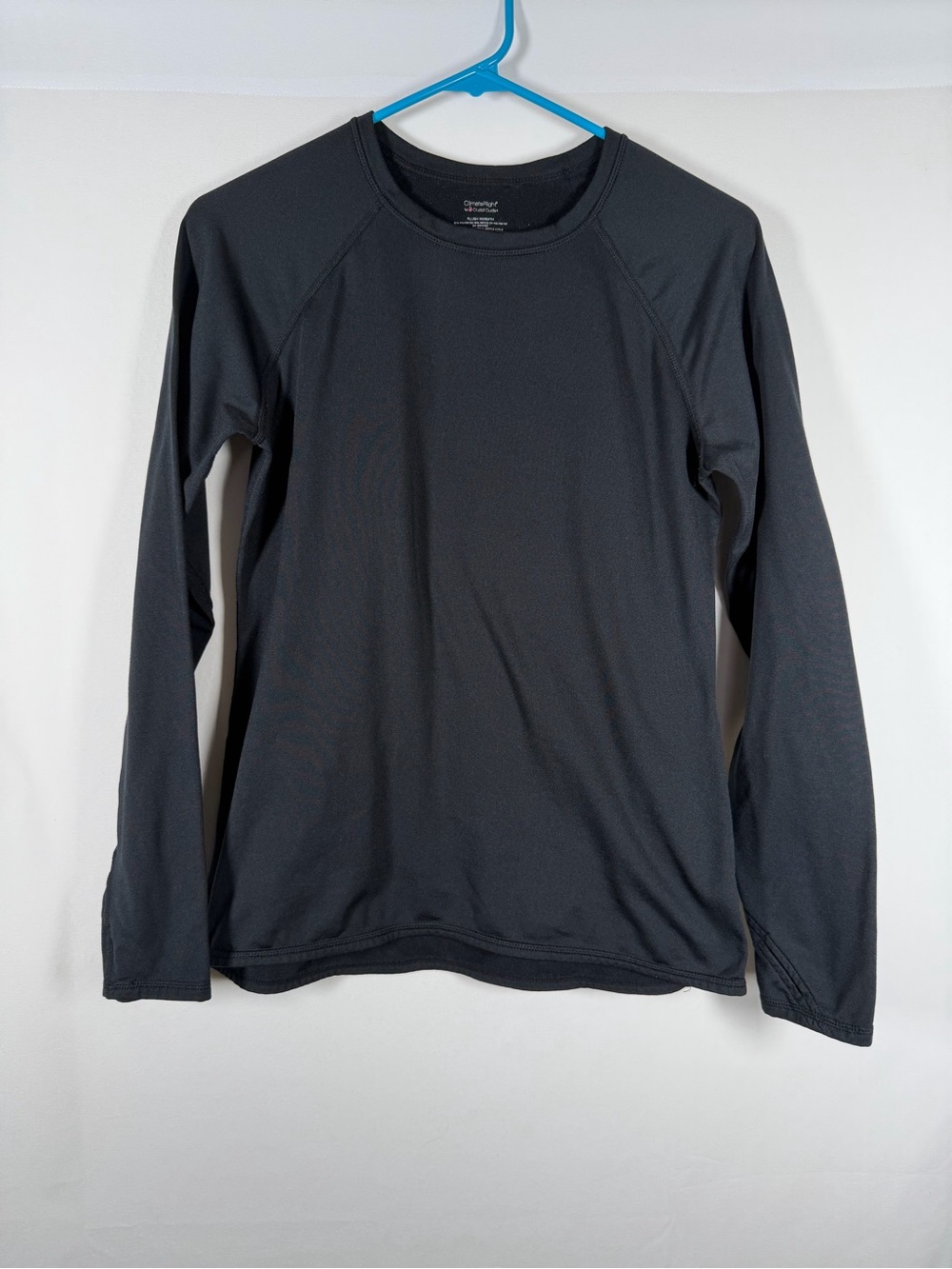 ClimateRight Cuddl Duds Black Long-Sleeve Crew Neck Top - Baselayer, Winter